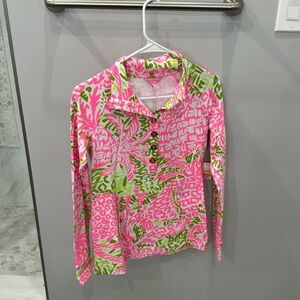 Beautiful Lilly Pulitzer captain popover pink sunset size XXS